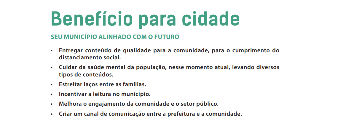 Benefício para cidade